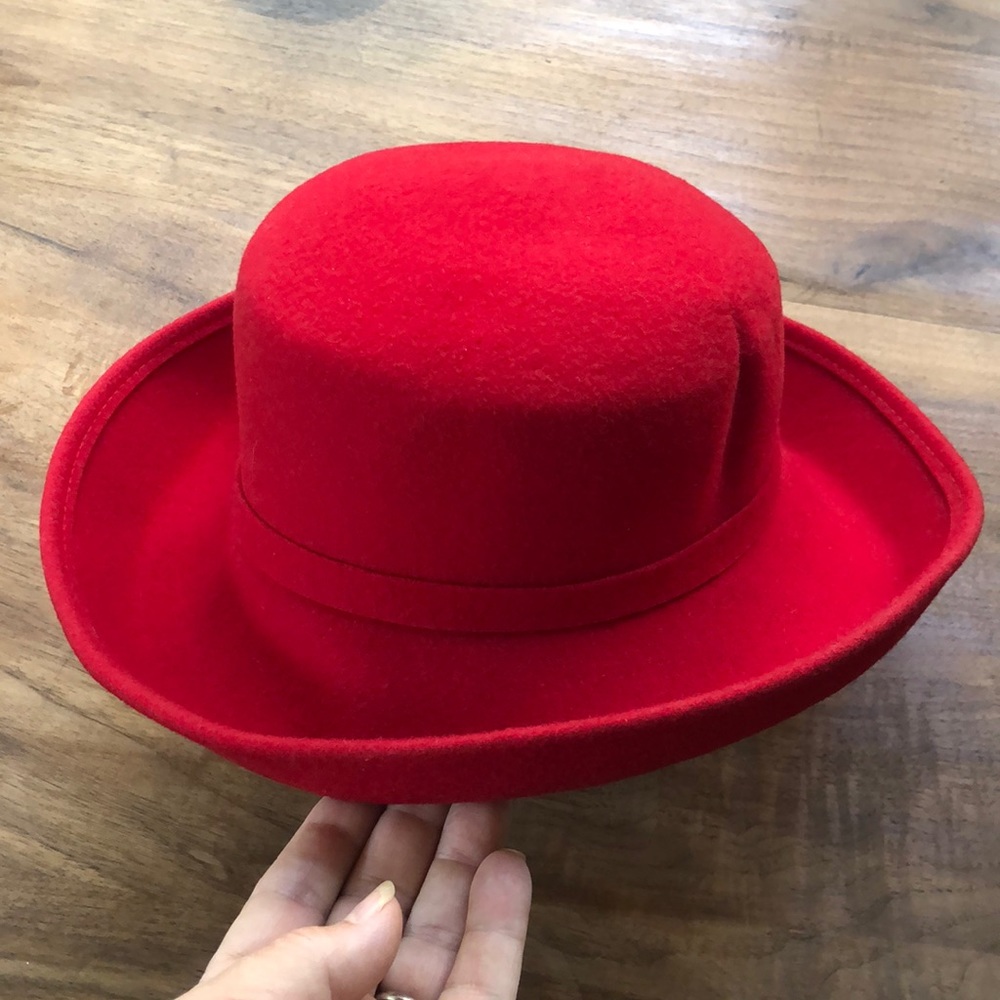 Bollman Hat Co. Vintage Red Doeskin Felt Hat